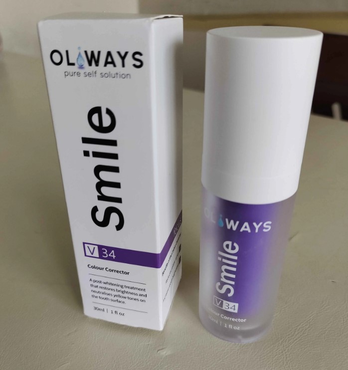 Oliways Smile V34 Colour Corrector Anında Diş Beyazlatıcı Jel 30 ML